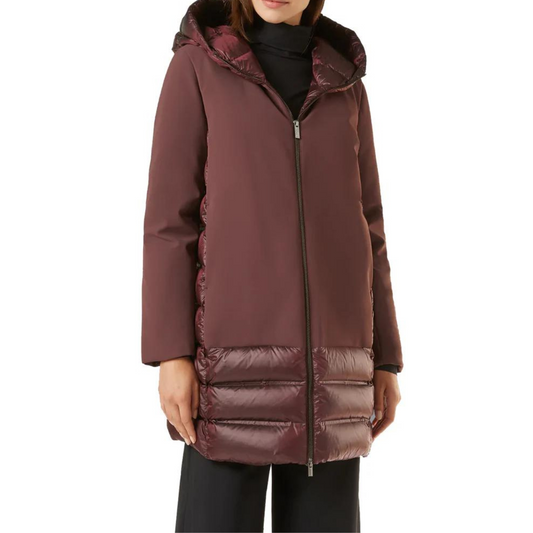 RRD Giubbotto in Piuma Donna Jkt Winter Hybrid Parka Lady Marrone