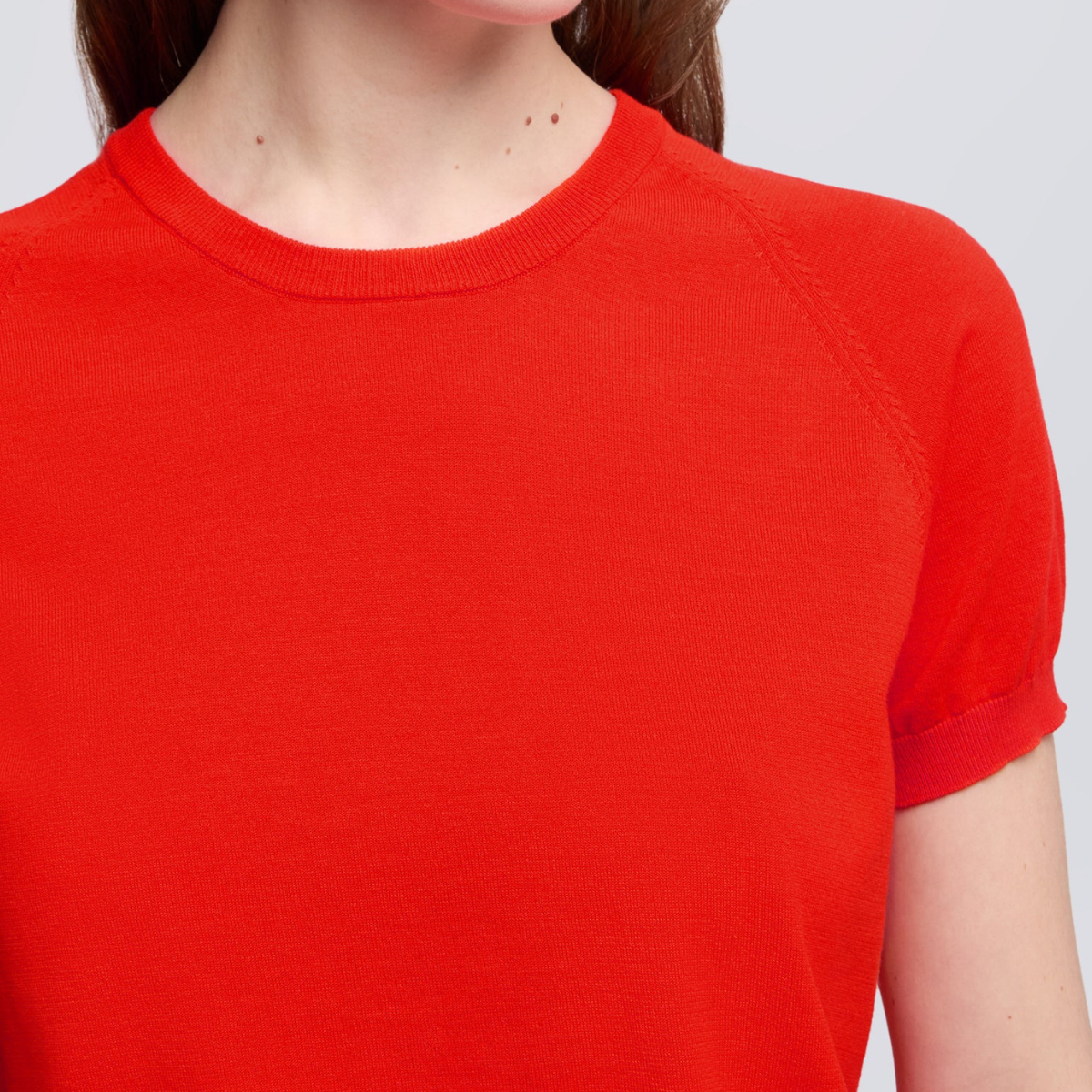 Aspesi T-Shirt in Filato di Puro Cotone Mod. 3222 Donna Corallo