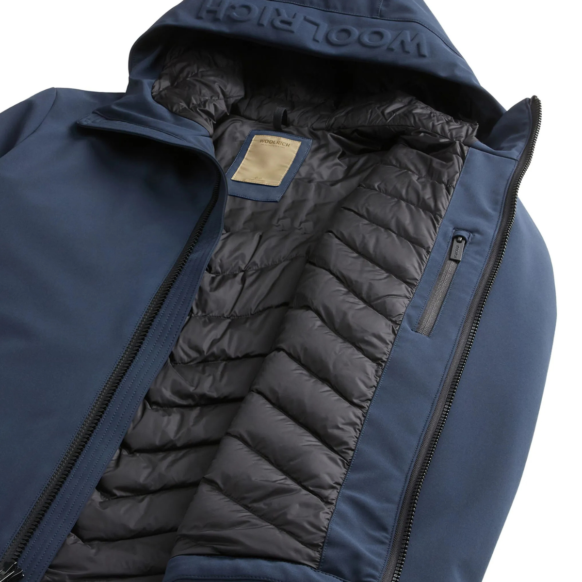 Woolrich Giacca Soft Shell Pacific Uomo Melton Blue