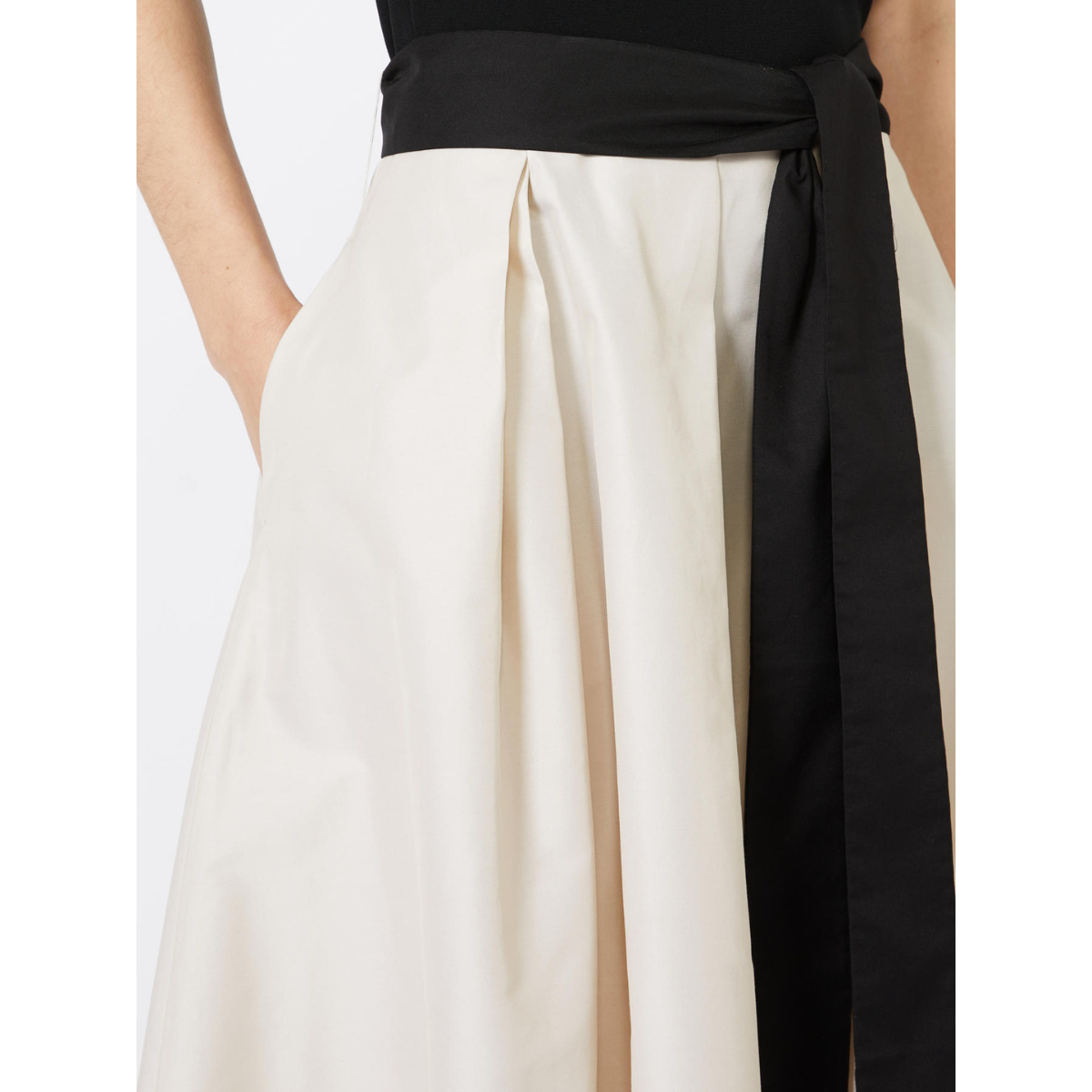 Max Mara Gonna in Twill di Misto Cotone SMMBaschi Donna Naturale