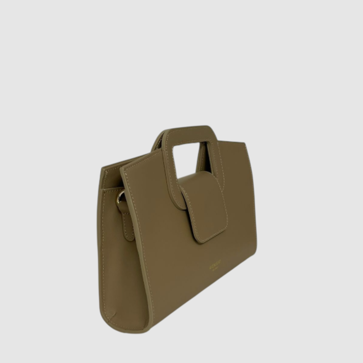 Avenue 67 Borsa Pochette in Pelle Square Tortora