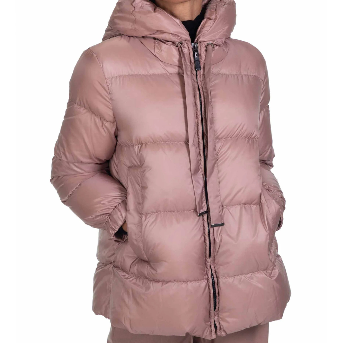 Max Mara Piumino Donna Seia Rosa Cipria