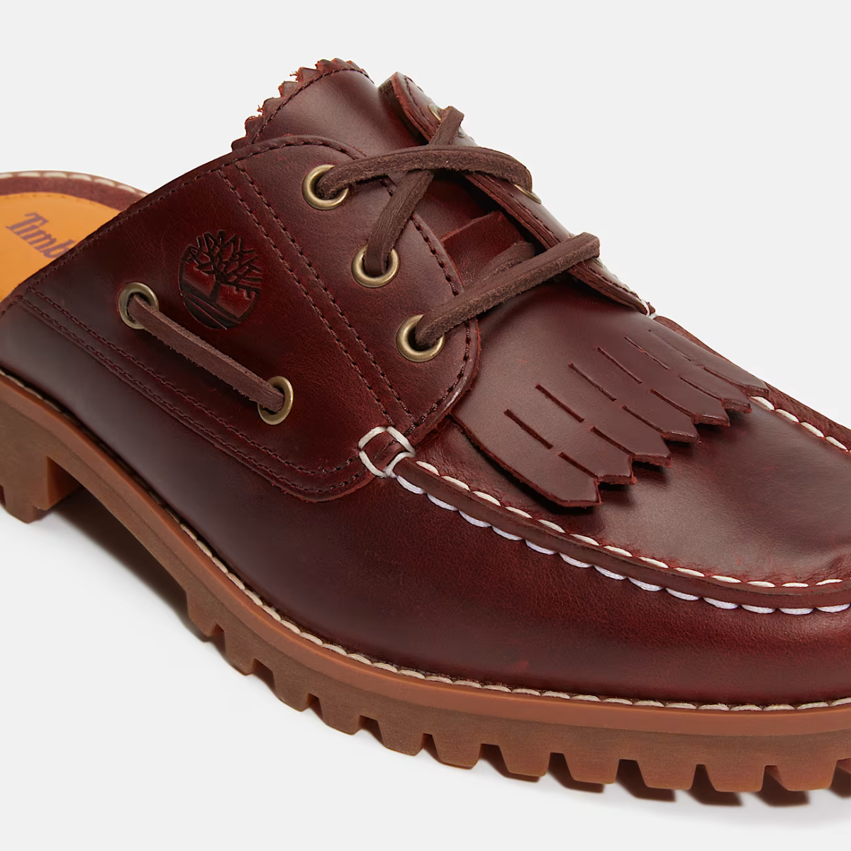 Timberland Mule Authentic in Pelle Donna Bordeaux