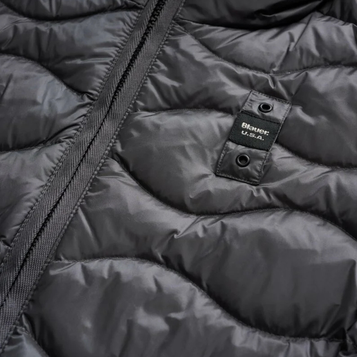 Blauer Piumino ad Onde Camelia Donna Nero