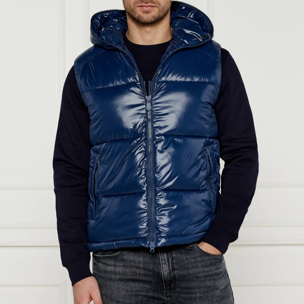 Save the Duck Gilet Smanicato Imbottito Dexter Uomo Blu