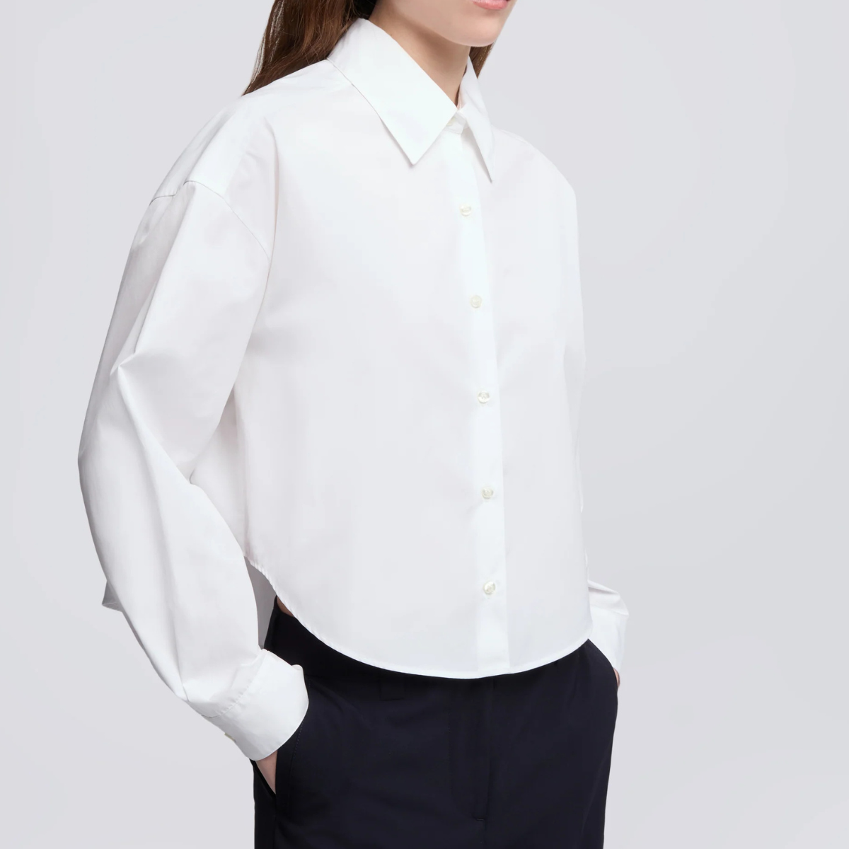 Aspesi Camicia in Popeline di Cotone Mod 5410 Donna Bianco