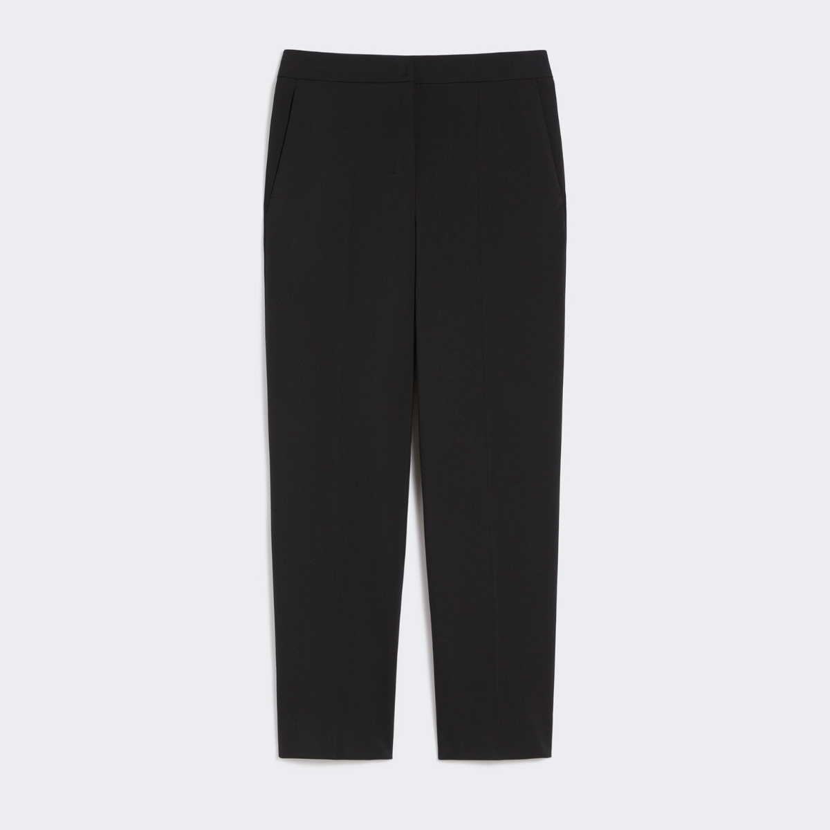 Max Mara Pantalone in Gabardina Slim Malika Donna Nero