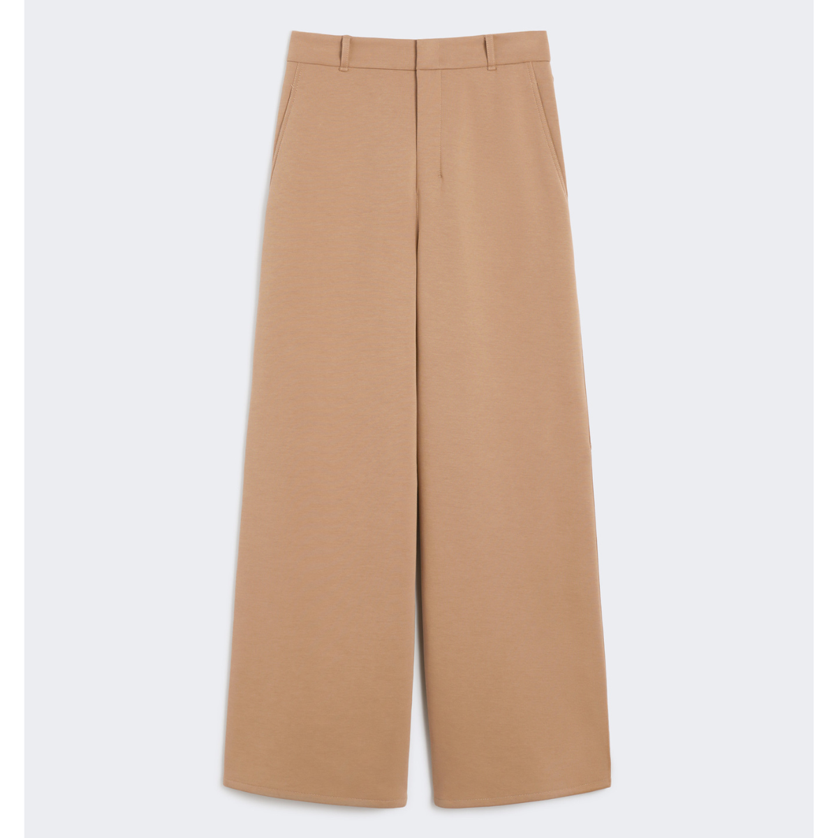 Max Mara Pantaloni in Jersey di Cotone Merlot Donna Cammello