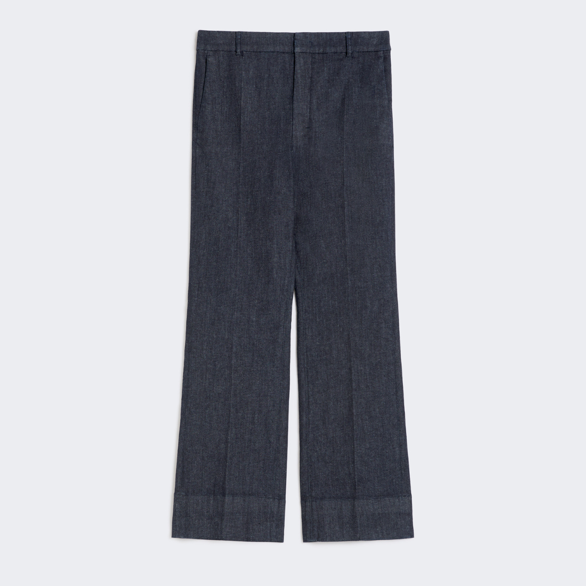 Max Mara Pantalone in Denim Elasticizzato Fresis Donna Blu Notte