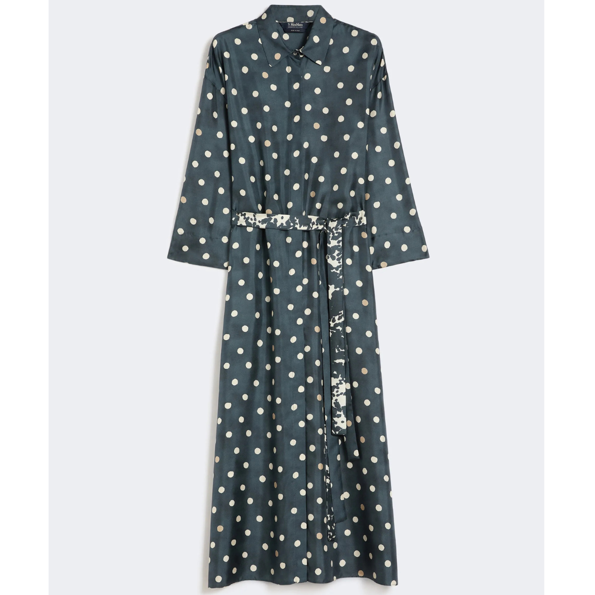 Max Mara Abito in Twill di Seta Stampata SMMLeva Donna Blu Marino