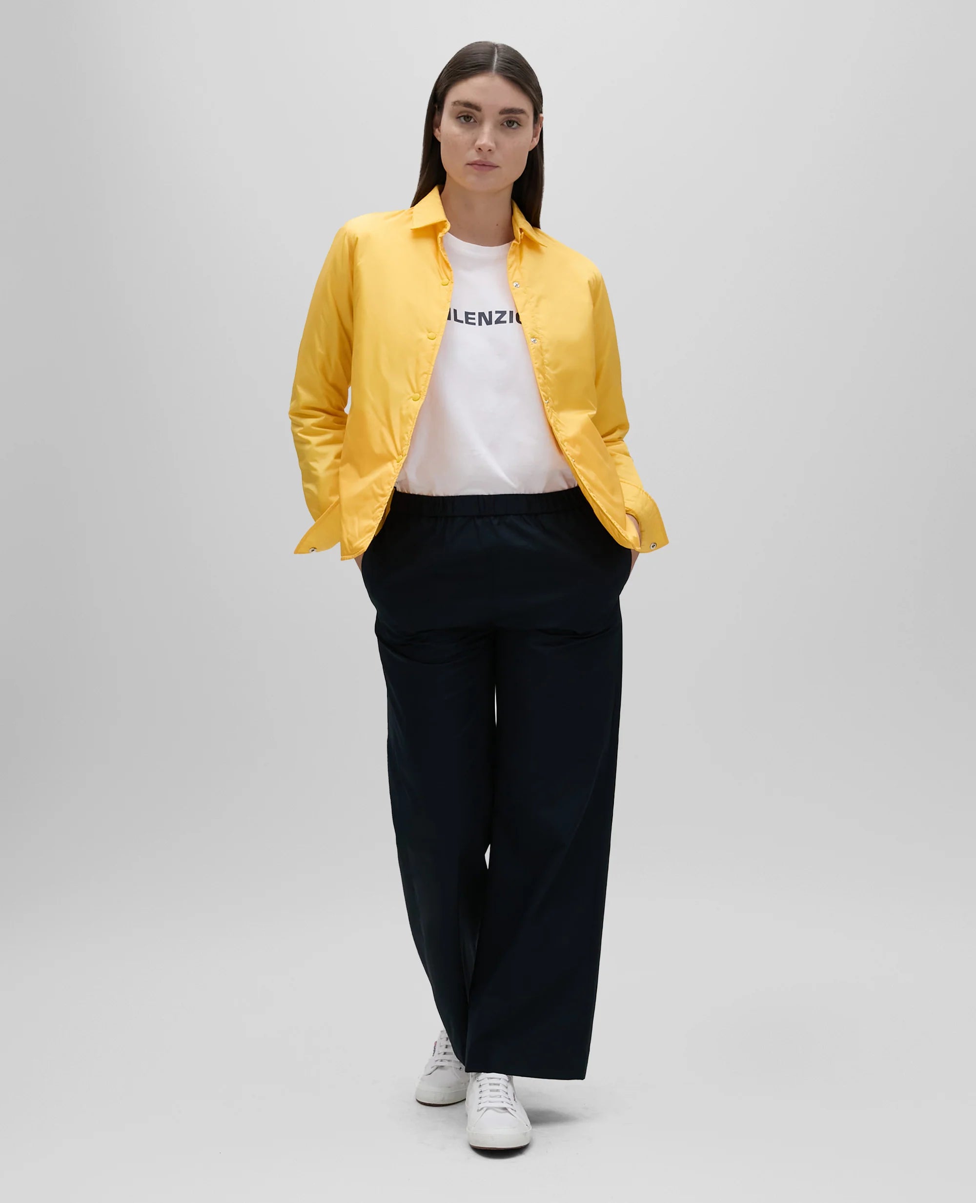 Aspesi Pantalone in Popeline di Cotone Donna 0128 Blu Navy