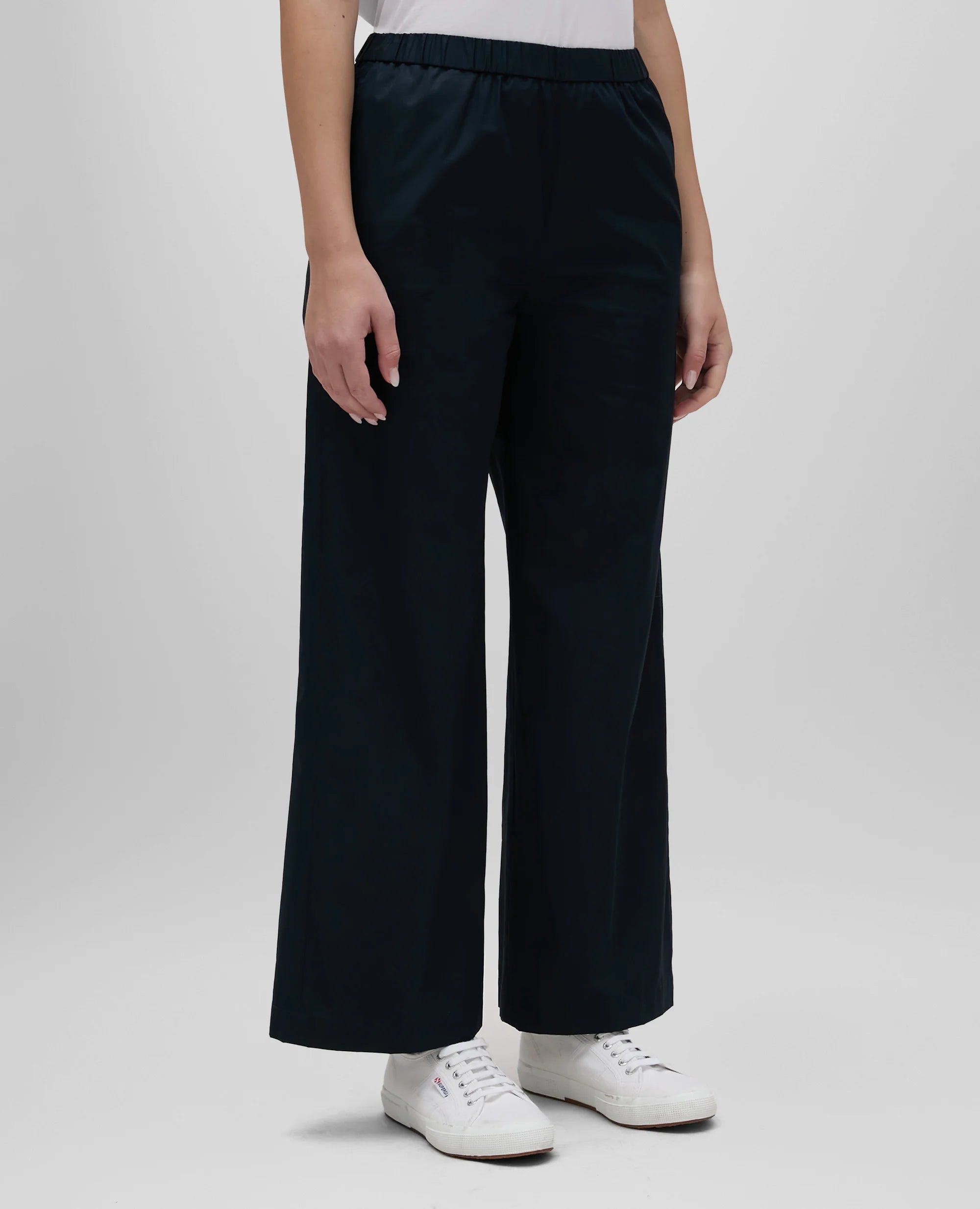 Aspesi Pantalone in Popeline di Cotone Donna 0128 Blu Navy