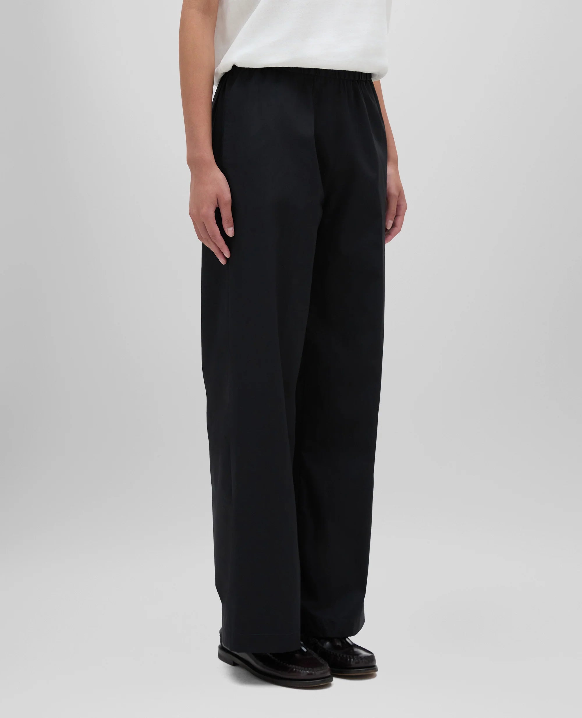 Aspesi Pantalone in Popeline di Cotone Donna 0128 Nero