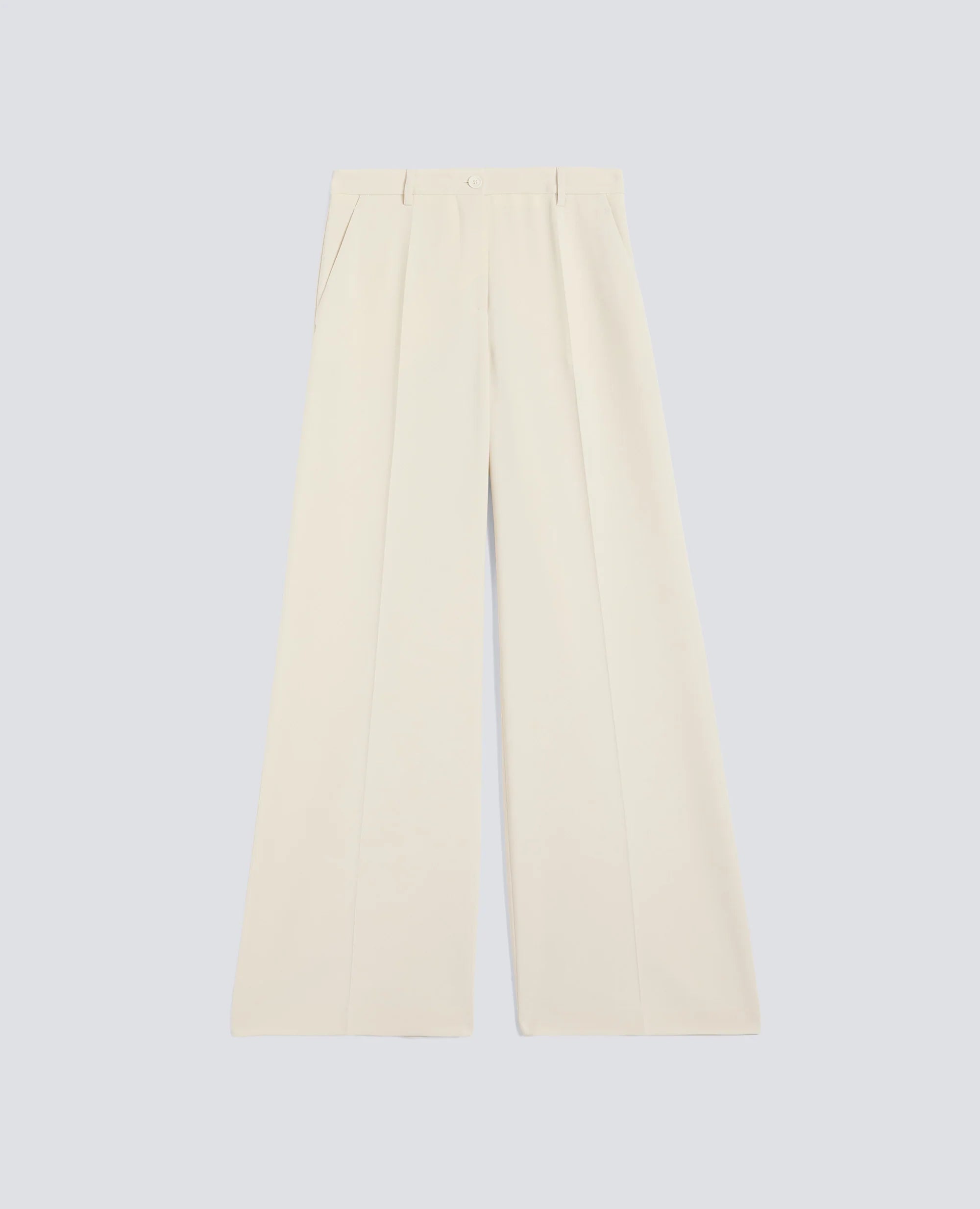 Aspesi Pantalone in Cady Crepe in Triacetato Poliestere Mod. 0190 Donna Bianco
