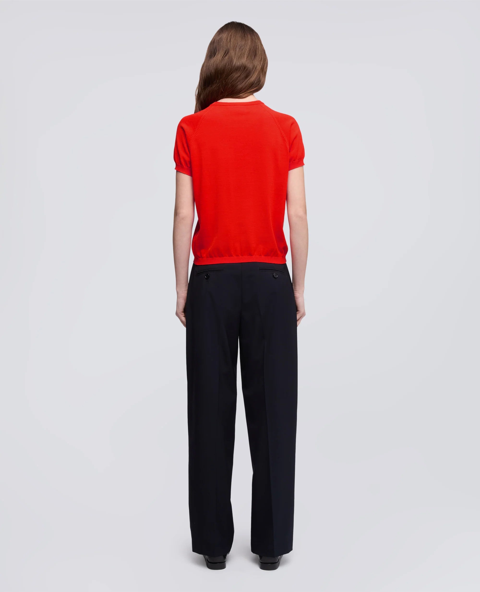 Aspesi T-Shirt in Filato di Puro Cotone Mod. 3222 Donna Corallo
