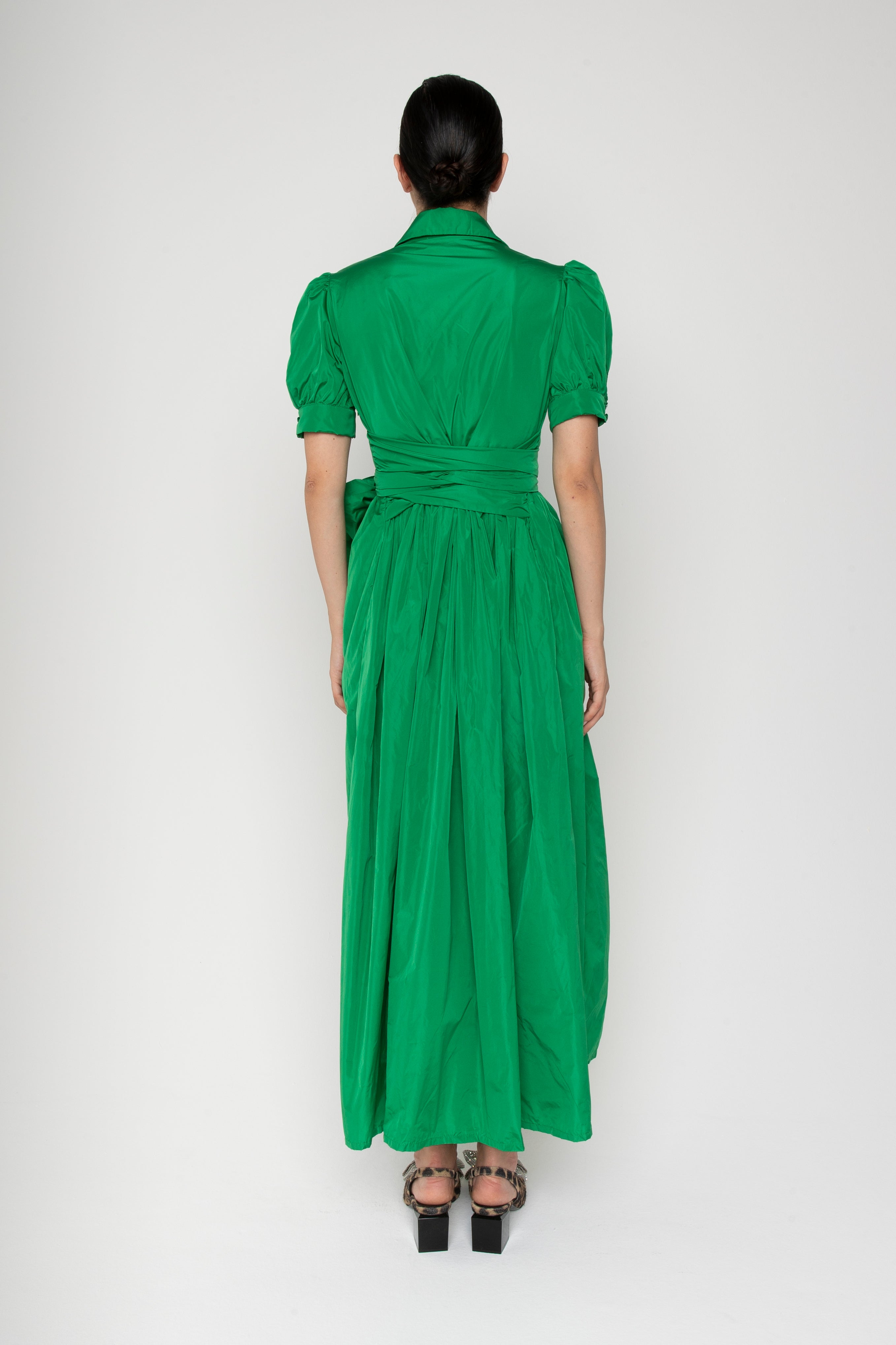 Lavi Couture Abito Chemisier Lungo Donna Salcerella Verde
