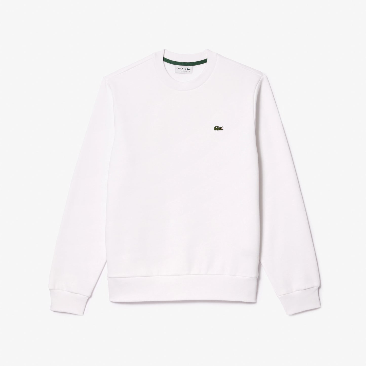 Lacoste Felpa in Cotone e Pile Unisex SH9608 Bianco