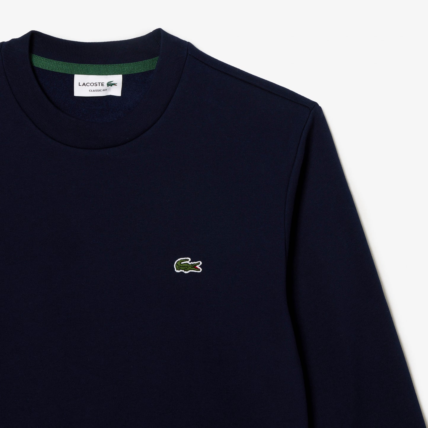 Lacoste Felpa in Cotone e Pile Unisex SH9608 Blu Marine