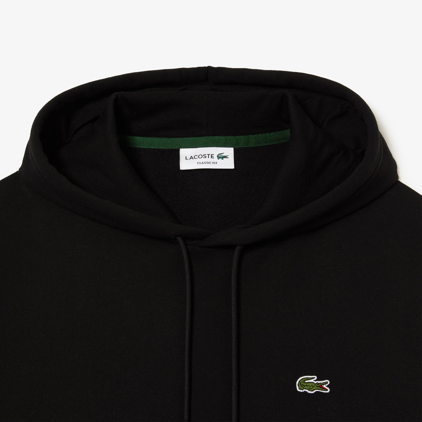 Lacoste Felpa con Cappuccio Uomo Nero