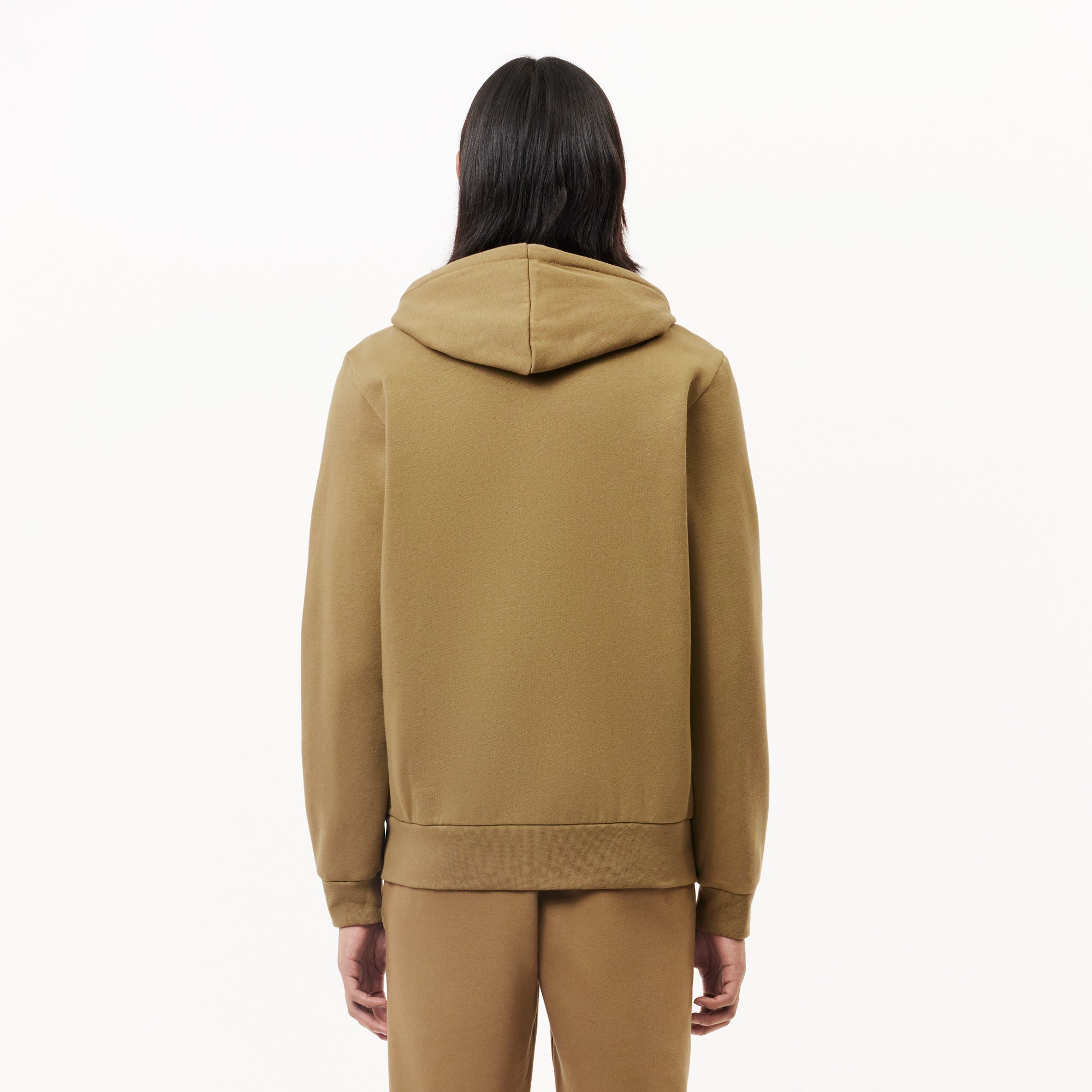 Lacoste Felpa con Zip Uomo SH9626 Marrone