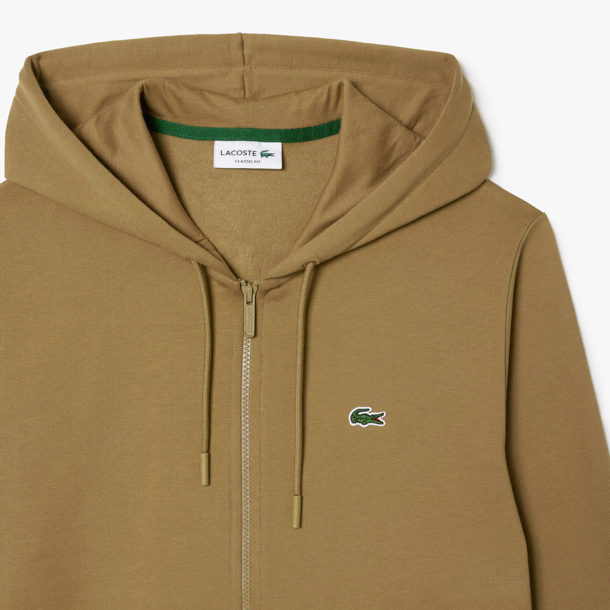 Lacoste Felpa con Zip Uomo SH9626 Marrone
