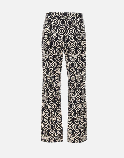 'S Max Mara Pantalone in Cotone Marika Donna Fantasia