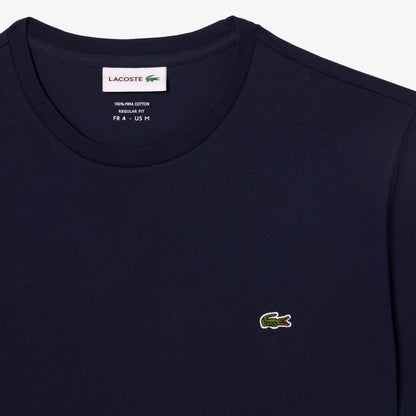 Lacoste T-Shirt in Jersey di Cotone Uomo Blu