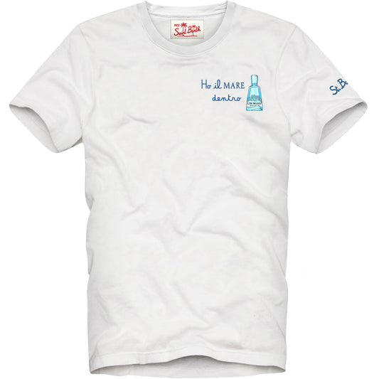 MC2 Saint Barth T-Shirt Ho il Mare Dentro Uomo Bianco