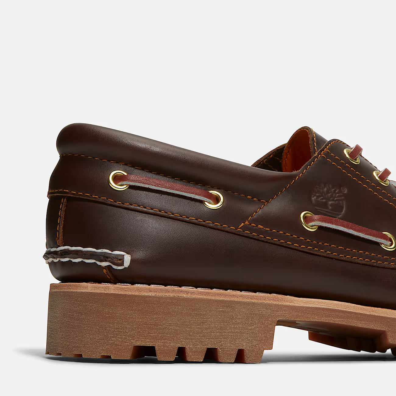 Timberland Scarpa da Barca Authentic 3 Eye Lug Uomo Marrone