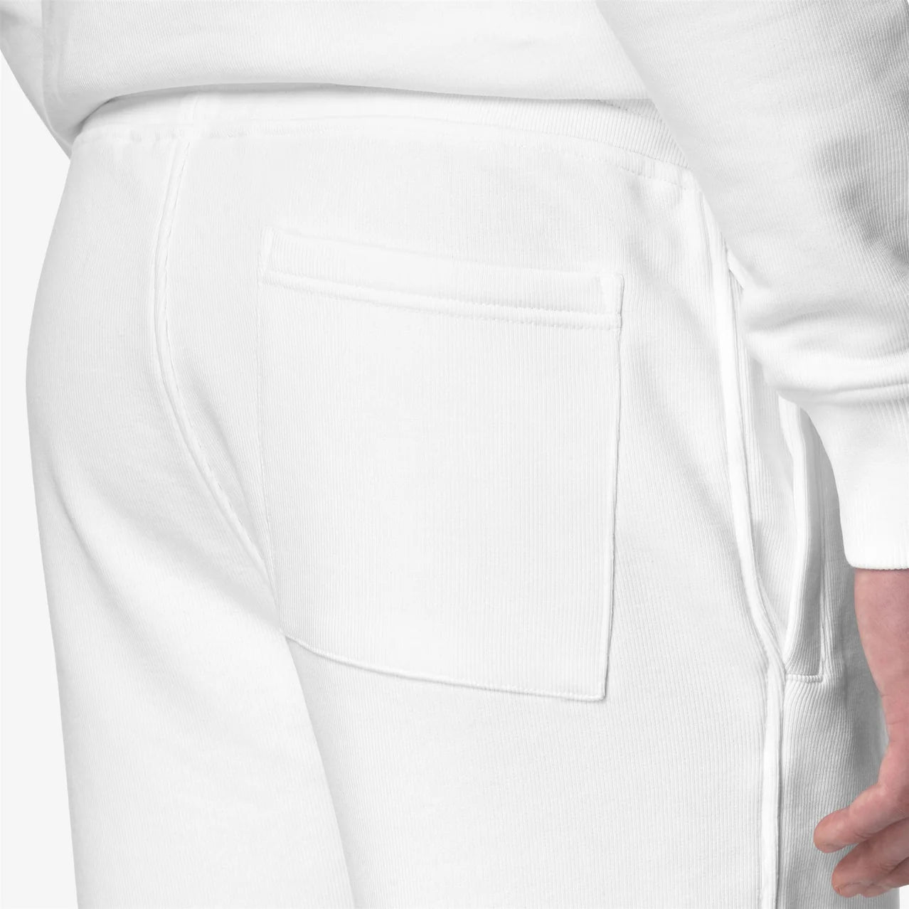 K-Way Shorts in Cotone Erik French Terry Uomo White