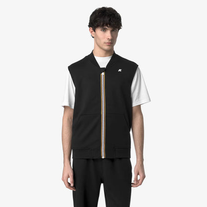 K-Way Gilet in Interlock Uomo Sandro Black Pure