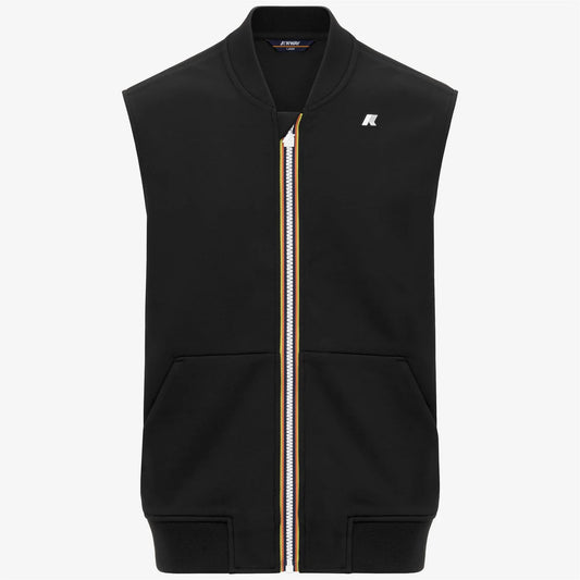 K-Way Gilet in Interlock Uomo Sandro Black Pure