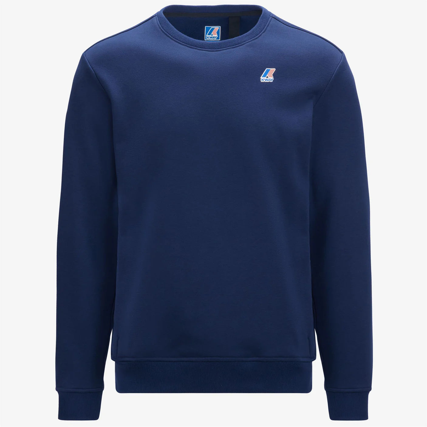 K-Way Felpa in Cotone Unisex Le Vrai Auguste Hv Poli Co Blue Medioeval