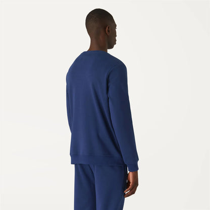 K-Way Felpa in Cotone Unisex Le Vrai Auguste Hv Poli Co Blue Medioeval