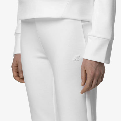 K-Way Pantalone in Interlock Donna Divine Light Spacer Bianco