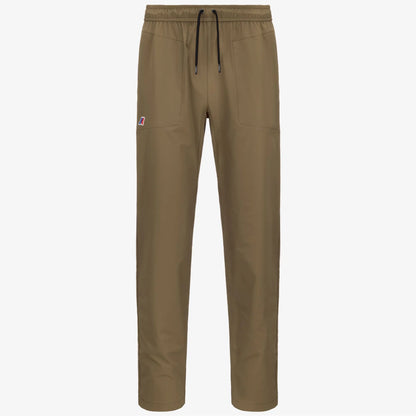 K-Way Pantalone in Misto Cotone Med Travel Uomo Marrone Corda