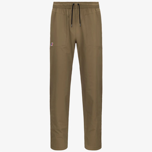 K-Way Pantalone in Misto Cotone Med Travel Uomo Marrone Corda