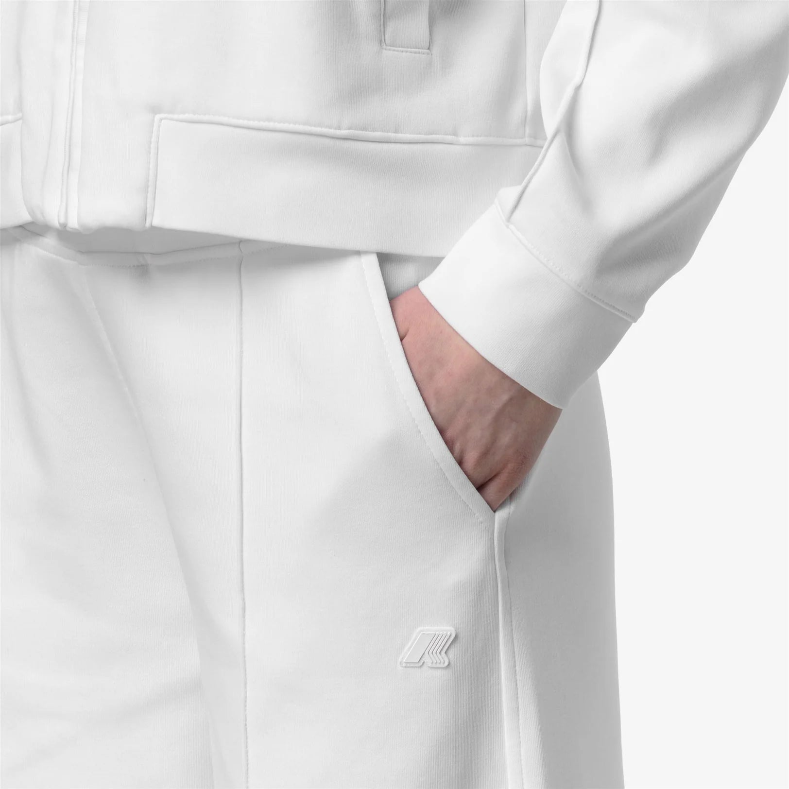 K-Way Pantaloni in Cotone Loyre Interlock Donna White