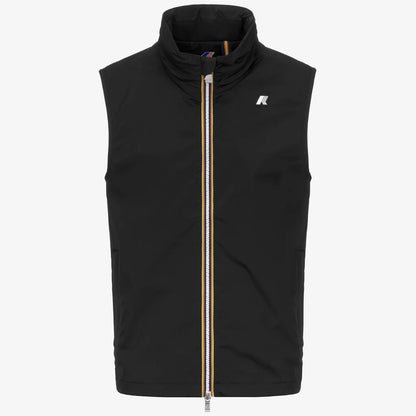 K-Way Gilet Uomo Valen Stretch Nylon Jersey Black Pure