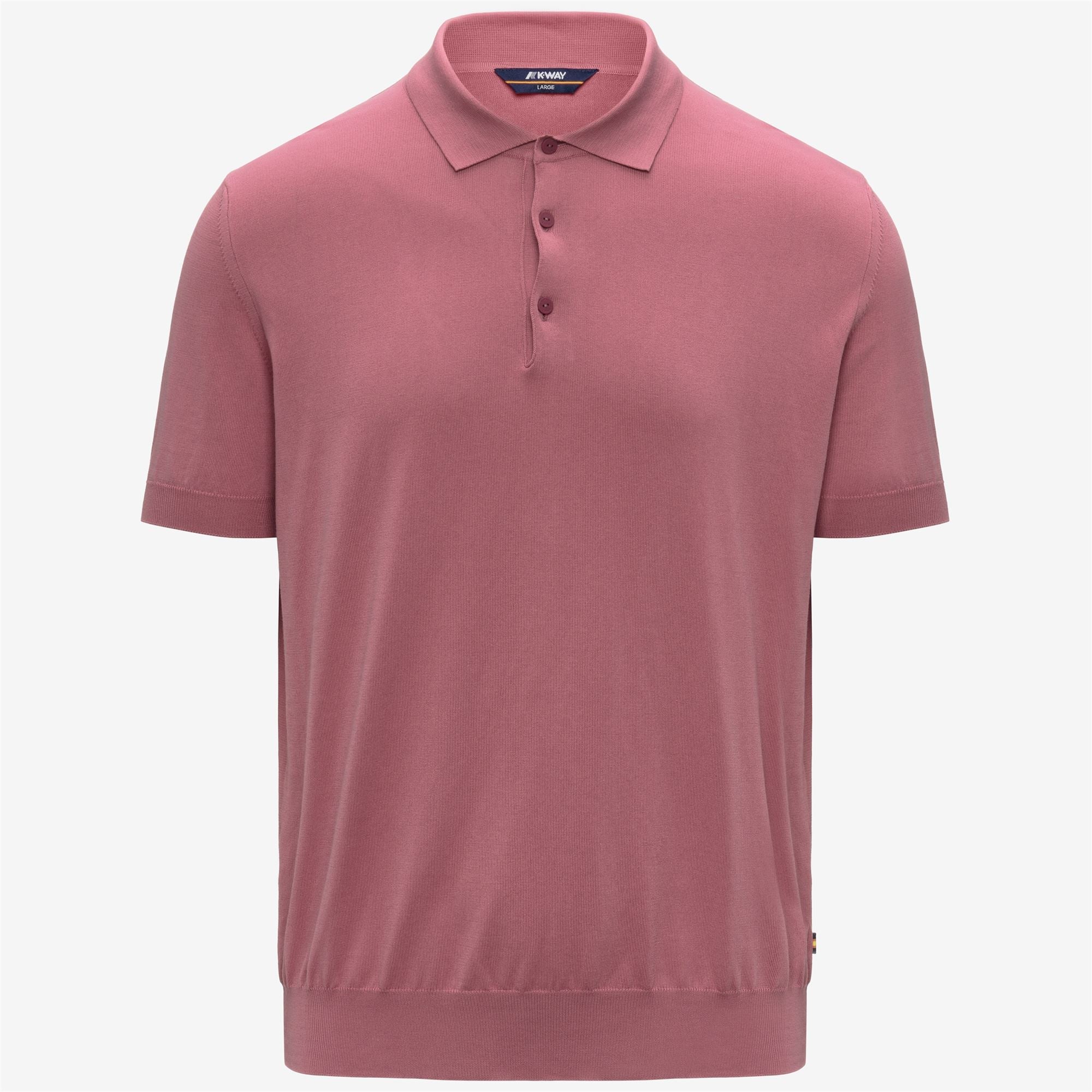 K-Way Maglia a Polo in Cotone Egiziano Leggero Pleyne Rosa
