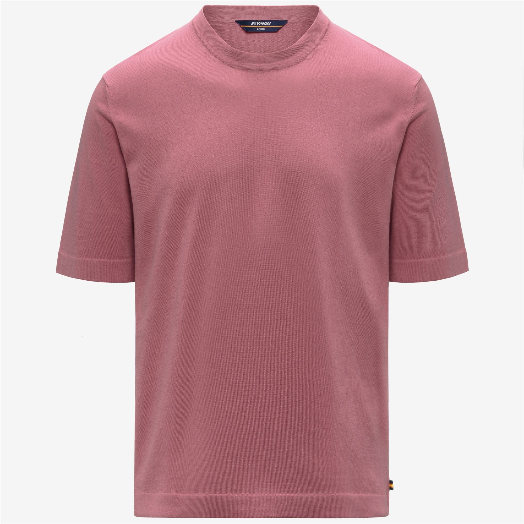 K-Way Maglia in Cotone Egiziano Leggero Combe Rosa