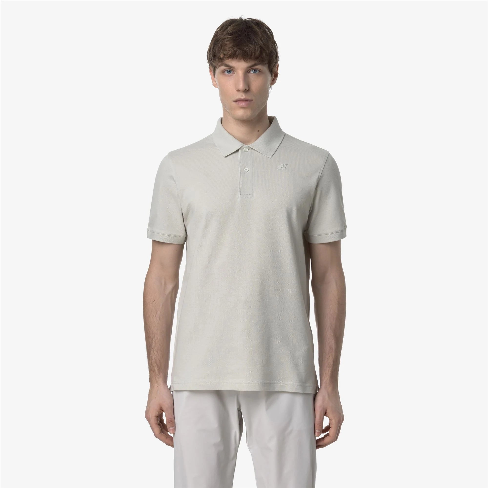 K-Way Polo in Cotone Pique' Uomo Amedee Pique Beige