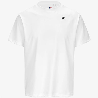 K-Way T-shirt in Jersey di Poliestere Uomo Graphite Bianco