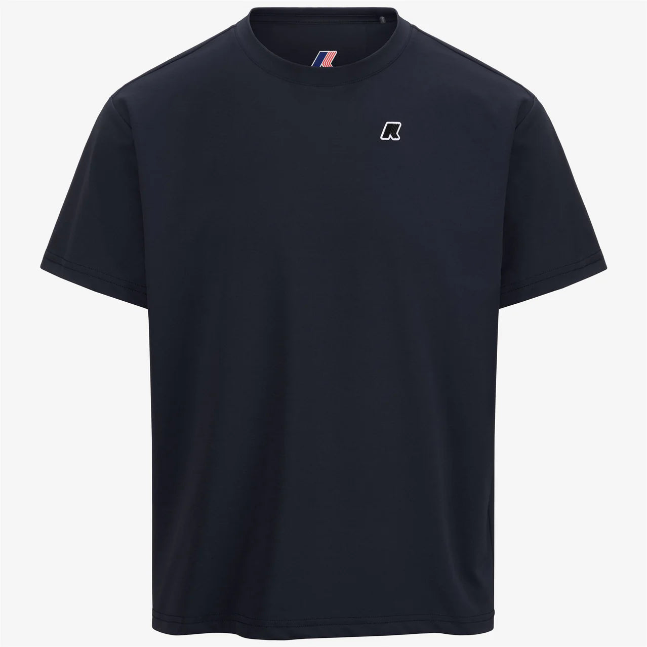 K-Way T-shirt in Jersey di Poliestere Uomo Graphite Blue Depth