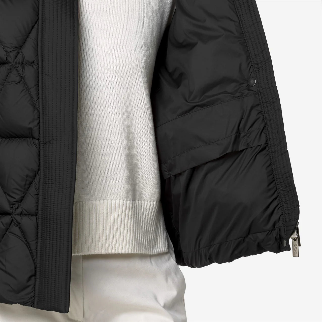 K-Way Piumino Corto Lethille Thermo Microfiber Donna Black Pure