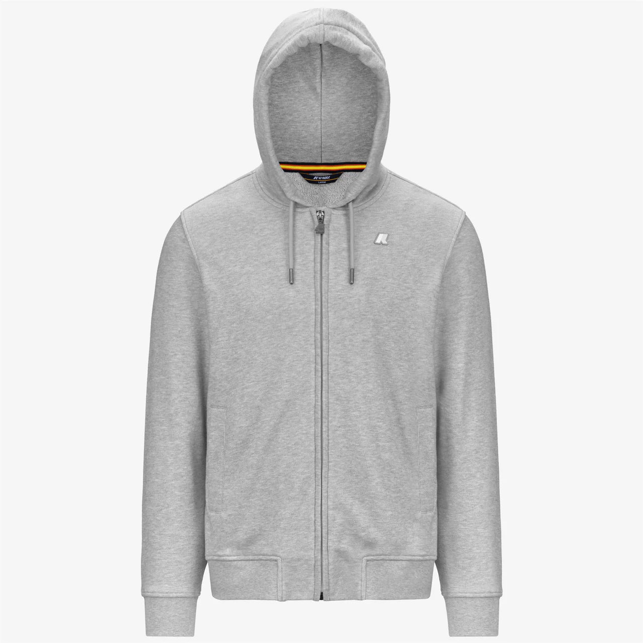 K-Way Felpa in Cotone Uomo Anthony Heavy Fleece Grey Mel