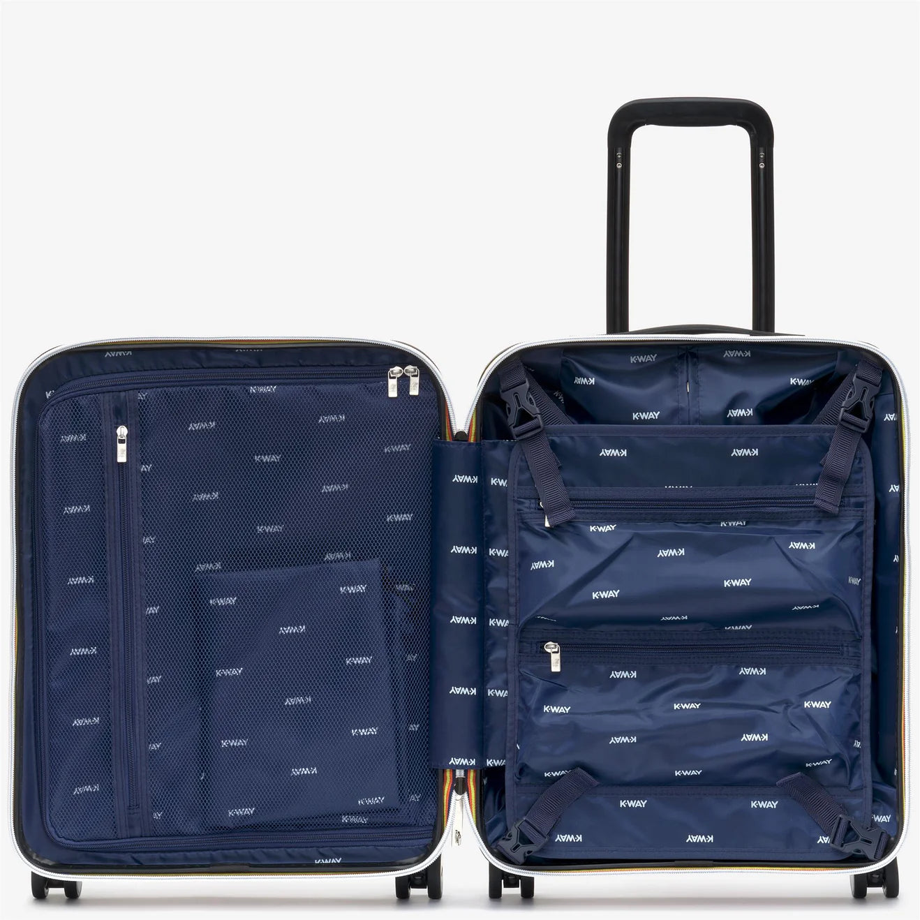 K-Way Valigia Trolley in Policarbonato Eudoxie Logo Unisex Black Pure