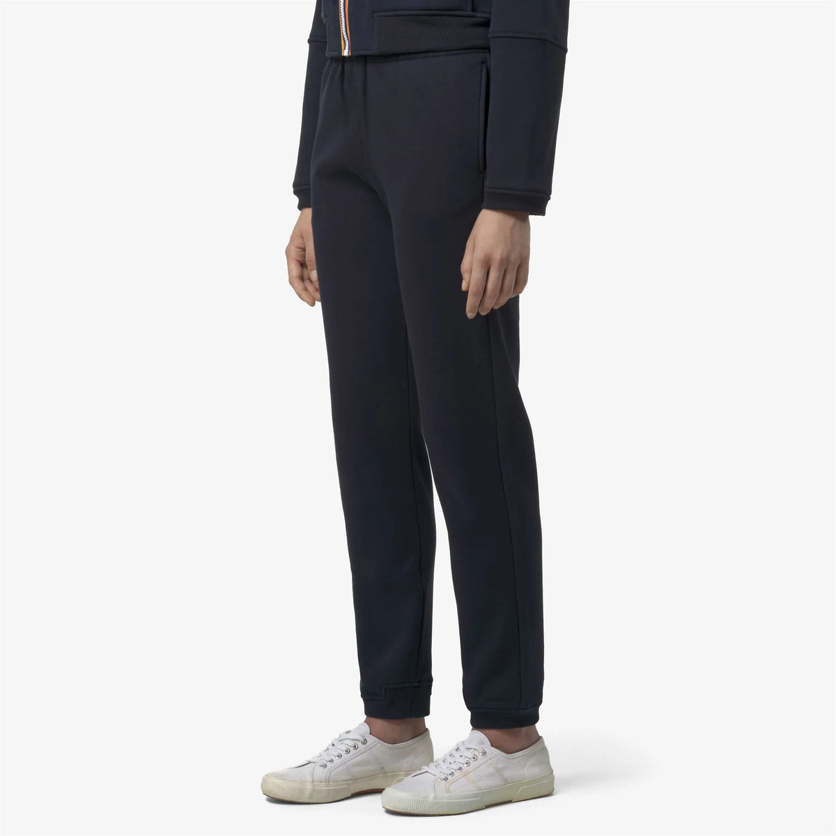 K-Way Pantaloni in Pile Philibert Brushed PC Unisex Blue Depth