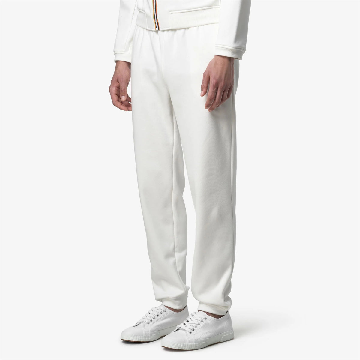 K-Way Pantaloni in Pile Philibert Brushed PC Unisex Bianco