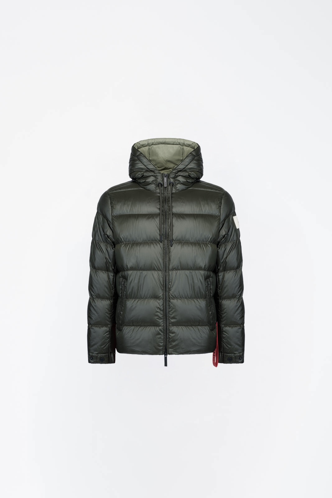After Label Piumino in Nylon Uomo Verbier Verde Scuro